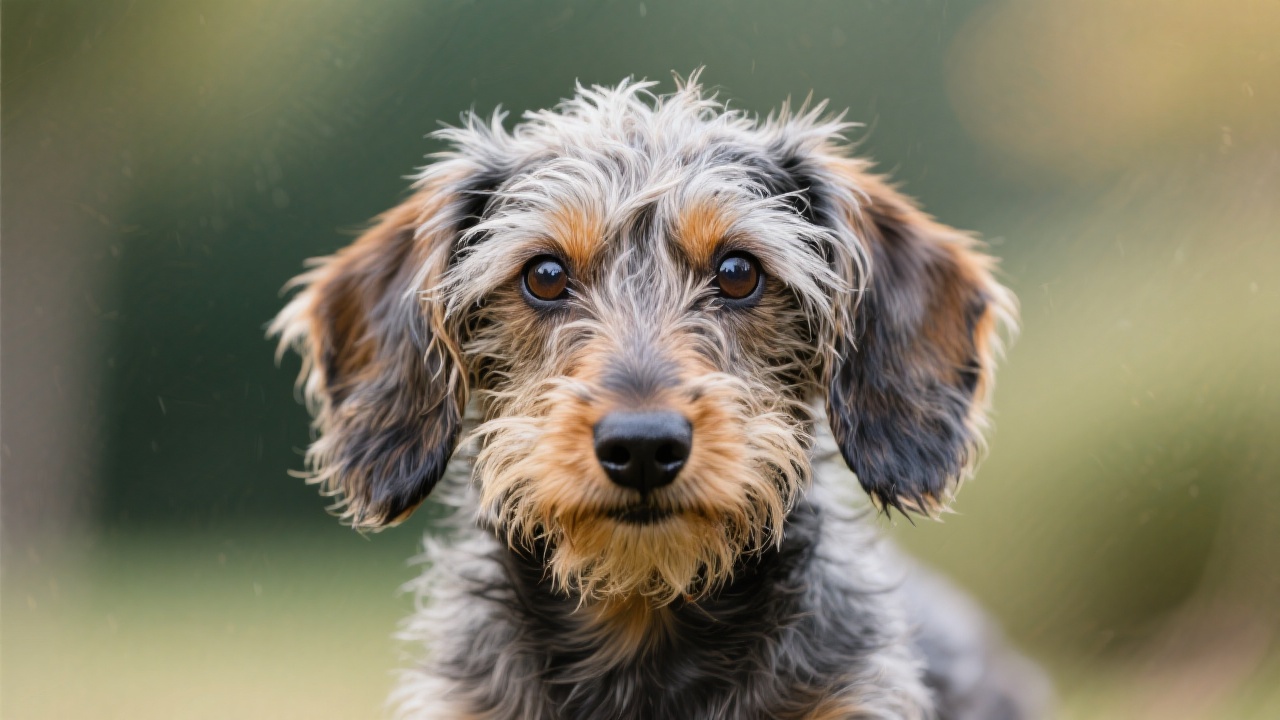 迷你刚毛腊肠犬 主视图